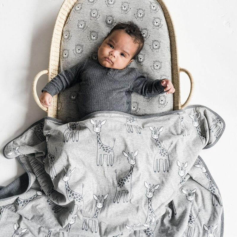 Baby Cotton Swaddle Animal Print - Image 4