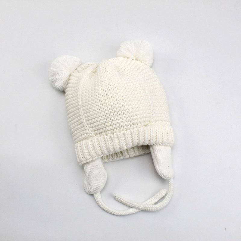 Baby Cotton Knitted Earflap Beanie Bonnet Cap - Image 6
