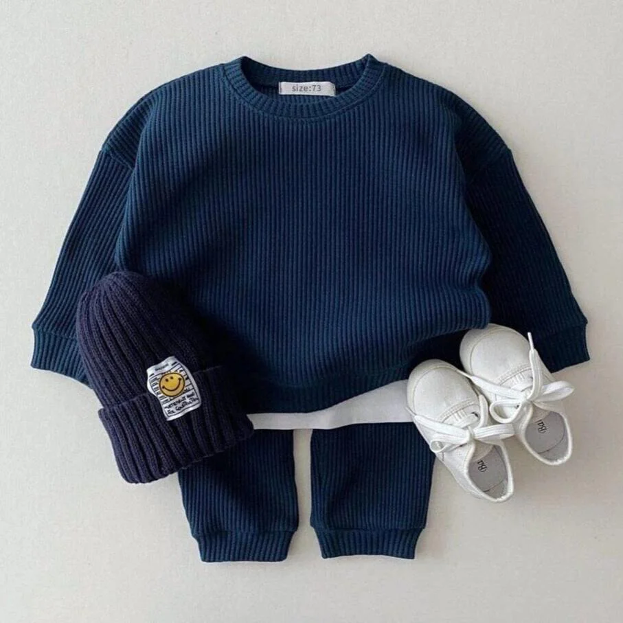 Baby Cotton Tracksuit Pullover Set - Image 10