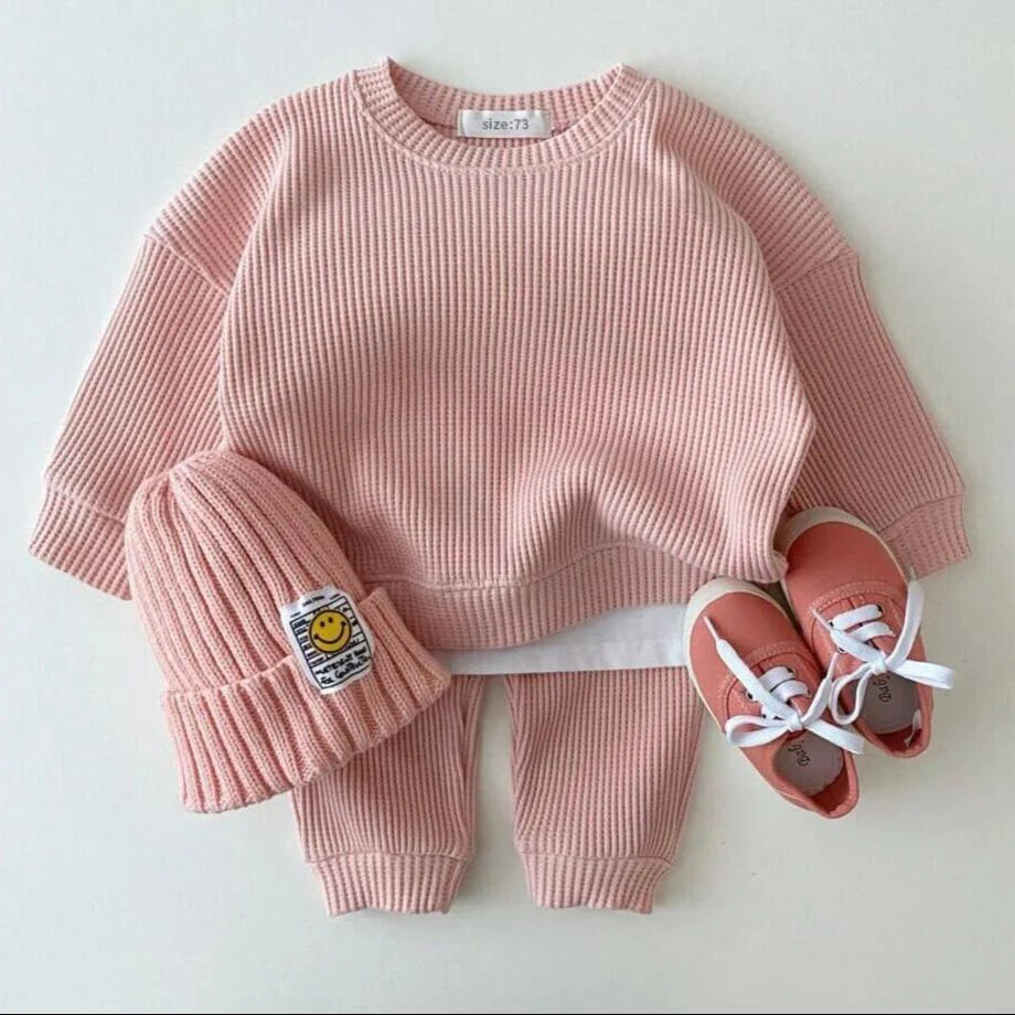 Baby Cotton Tracksuit Pullover Set - Image 13