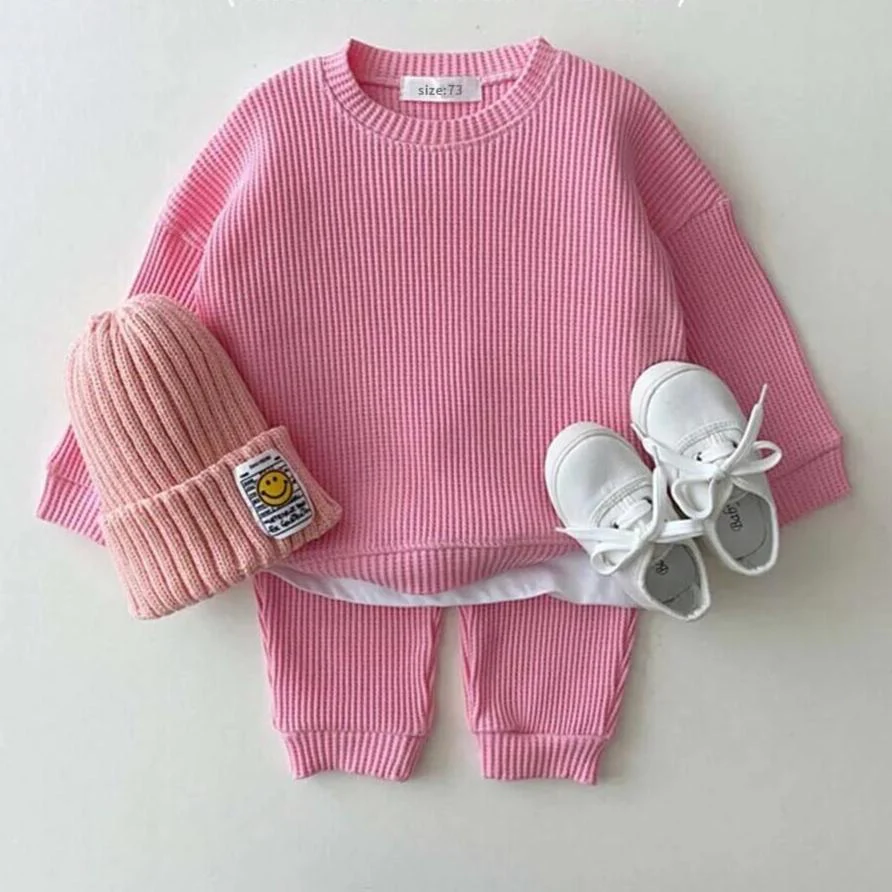 Baby Cotton Tracksuit Pullover Set - Image 5