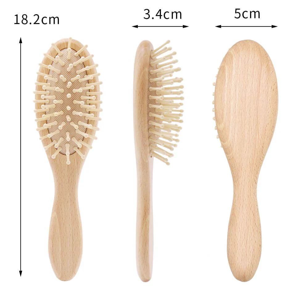 Soft Wool Baby Hair Brush Set - Image 3