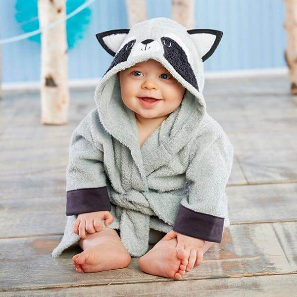 Soft Hooded Animal Baby Bathrobe Towels - Image 12