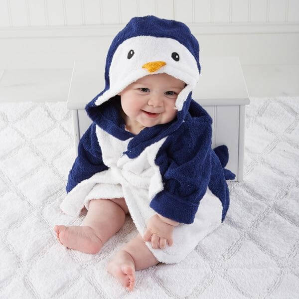 Soft Hooded Animal Baby Bathrobe Towels - Image 16