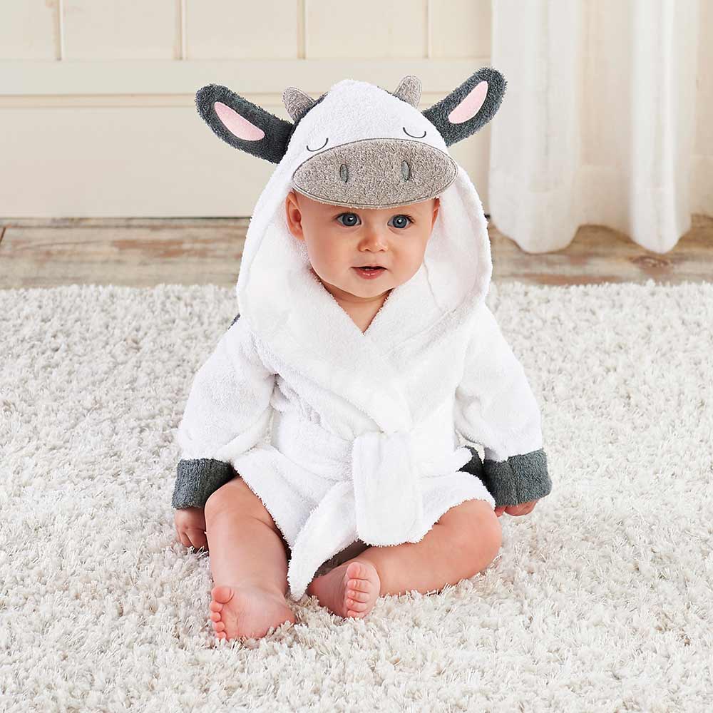 Soft Hooded Animal Baby Bathrobe Towels - Image 3