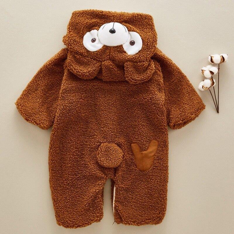 Cute Cartoon Baby Winter Romper - Image 3