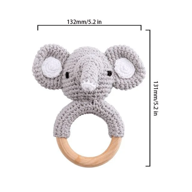 Crochet Animal Baby Teether Toy - Image 3