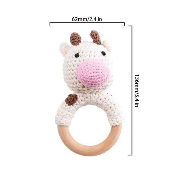 Crochet Animal Baby Teether Toy - Image 4