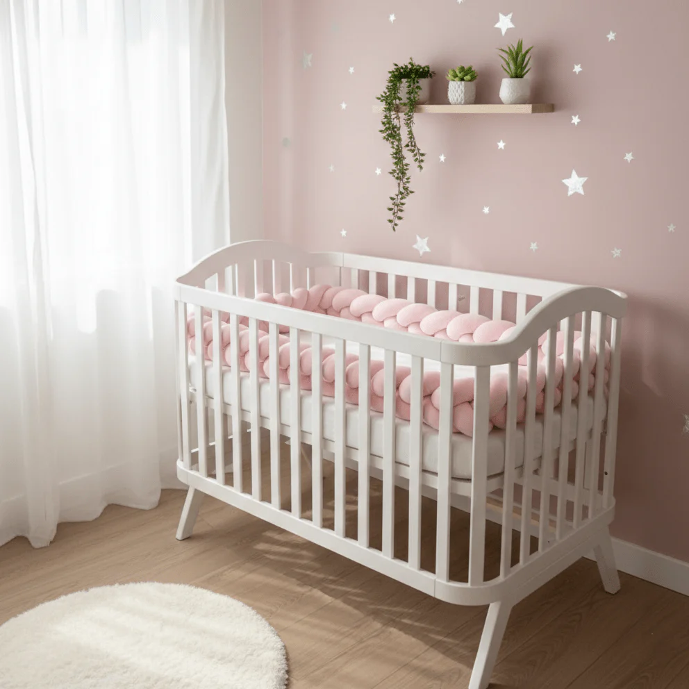 Soft Braid Crib Guard - CozyKnot™ - Image 8