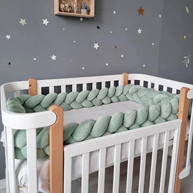 Soft Braid Crib Guard - CozyKnot™ - Image 9